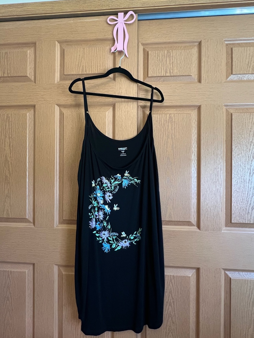 torrid Black Floral Crescent Print Camisole Dress